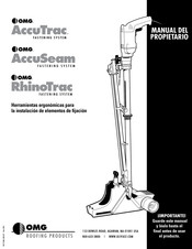 OMG AccuSeam Manual Del Propietário