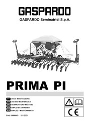 GASPARDO PRIMA PI Empleo Y Mantenimiento