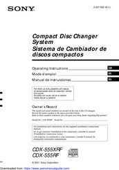 Sony CDX-555RF Manual De Instrucciones