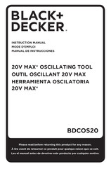 Black and Decker BDCOS20 Traducido De Las Instrucciones Originales