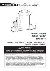 Polaris AUTOCLEAR PAGTF45 Manual De Instalación Y Funcionamiento