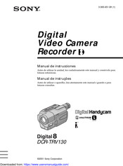 Sony Digital 8 DCR-TRV130 Manual De Instrucciones