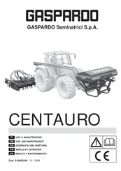 GASPARDO CENTAURO Empleo Y Mantenimiento