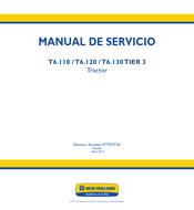 New Holland T6.110 TIER 3 Manual De Servicio