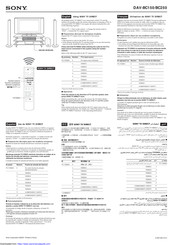 Sony DAV-BC150 Manual De Instrucciones