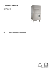 Electrolux Professional EPPWA060 Manual De Instalación Y Funcionamiento