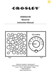 Crosley Maverick CR3042A-BK Manual De Instrucciones