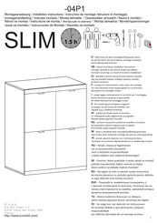 LC SLIM-04P1 Instrucciones De Montaje