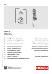 Franke F5ET2040 Instrucciones De Montaje Y Servicio