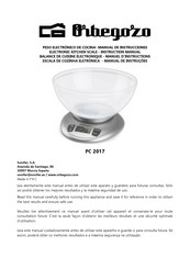 Orbegozo PC 2017 Manual De Instrucciones