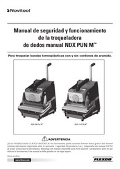 Novitool NDX PUN M Serie Manual De Seguridad Y Funcionamiento