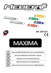 ME.BER. MAXIMA 630 Manual De Instrucciones  Para Uso Y Mantenimiento