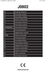 Emos J0802 Manual De Instrucciones