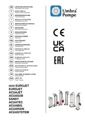 Umbra Pompe ACUARAIN Serie Manual Del Usuario