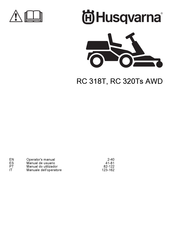 Husqvarna RC 320Ts AWD Manual De Usuario