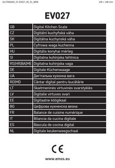 Emos EV027 Manual De Instrucciones