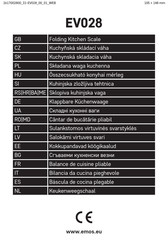 Emos EV028 Manual De Instrucciones