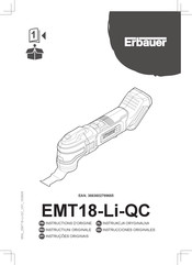 Erbauer EMT18-Li-QC Instrucciones Originales