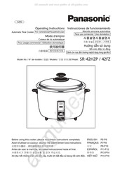 Panasonic SR-42HZP Instrucciones De Funcionamiento