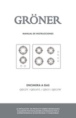 Gröner QEG2V Manual De Instrucciones