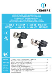 Cembre B1350L-C Manual De Uso Y Mantenimiento