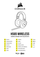 Corsair HS65 WIRELESS Manual De Instrucciones