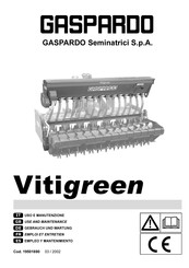 GASPARDO VITIGREEN Empleo Y Mantenimiento