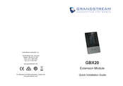 Grandstream GBX20 Guía De Instalación Rápida