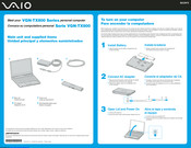 Sony VAIO VGN-TX800 Serie Guia Del Usuario