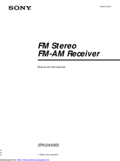 Sony STR-DA50ES Manual De Instrucciones