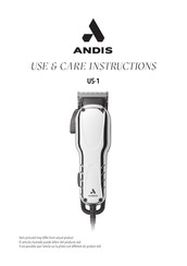 Andis US-1 Instrucciones De Uso Y Cuidado