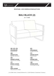 hjh OFFICE BALI BLACK 2 713308 Instrucciones De Instalacion Y Uso