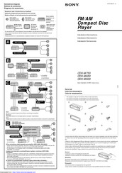 Sony CDX-M650 Instalación / Conexiones