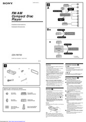 Sony CDX-FW700 Instalación / Conexiones