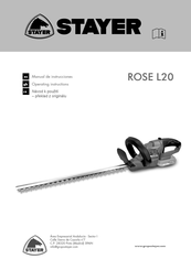 stayer ROSE L20 Manual De Instrucciones