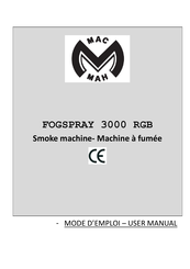 Mac Mah FOGSPRAY 3000 RGB Manual De Instrucciones