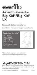 Evenflo Big Kid LX Manual Del Propietário