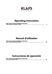 Klafs SL 033 Instrucciones De Operación