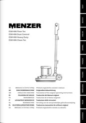 Menzer ESM 406 Clean Tec Traducción Del Manual Original
