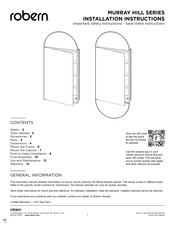 Robern MURRAY HILL Serie Instrucciones De Instalación