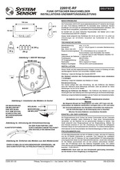 System Sensor 22051E-RF Instrucciones De Instalación Y Mantenimiento