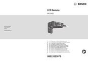 Bosch BRC3600 Manual De Instrucciones