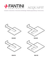 Fantini Rubinetti ACQUAFIT K032B Instrucciones De Montaje