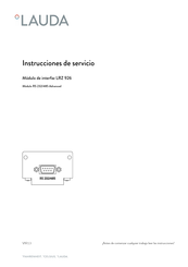 Lauda LRZ 926 Instrucciones De Servicio