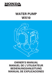 Honda WX10 Manual De Explicaciones