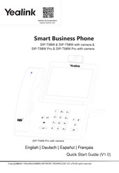 Yealink SIP-T58W Guia De Inicio Rapido