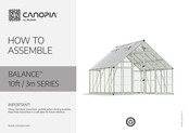 Palram CANOPIA BALANCE 10ft/3m Serie Manual De Instrucciones