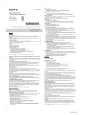 Sony YY1298B Guía De Referencia