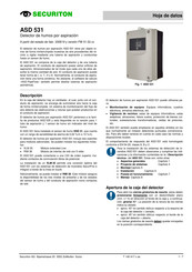 Securiton ASD 531 Hoja De Datos Del Producto