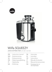 Wilfa SQUEEZY JU2S-800 Manual De Instrucciones